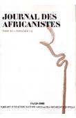  Journal des Africanistes - Tome 51 - fasc. 1 et 2 - 1981 - Numéro consacré à l'enfance en milieu traditionnel en Afrique noire