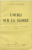  BAROT-FORLIERE L. - L'oubli sur la gloire. Roman de la conquête soudanaise (1897-1899)