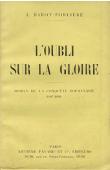  BAROT-FORLIERE L. - L'oubli sur la gloire. Roman de la conquête soudanaise (1897-1899)