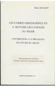 Les cadres géographiques à travers les langues du Niger. Contribution à la pédagogie de l'étude du milieu