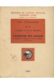  DUGAST Idelette, JEFFREYS M. D. W. - L'écriture des Bamum. Sa naissance, son évolution, sa valeur phonétique, son utilisation