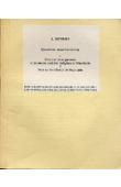  BEYRIES Jean - Questions mauritaniennes: 1- Note sur l'enseignement et les mœurs scolaires indigènes en Mauritanie. 2- Note sur les Ghdouf de Mauritanie