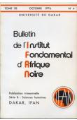  Bulletin de l'IFAN - Série B - Tome 38 - n°4 - Octobre 1976