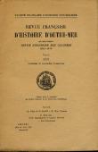 Revue française d'histoire d'Outre-Mer: RFHOM  n° 180-181