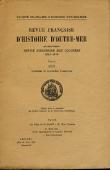 Revue française d'histoire d'Outre-Mer: RFHOM  n° 180-181