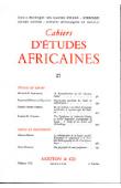  Cahiers d'études africaines - 027 - Organisation familiale des godie de Côte d'Ivoire / La bibliographie de la langue swahili, etc..