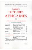  Cahiers d'études africaines - 030 - Littérature orale et folklore africains