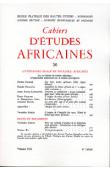  Cahiers d'études africaines - 030 - Littérature orale et folklore africains