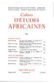 Une classe d'âge politique: la JMNR de la République du Congo-Brazzaville / Toward a Chronology for the Caliphate of Hamdullahi (Masina), etc..