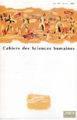  Cahiers ORSTOM sér. Sci. hum., vol. 29, n° 4