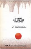  Cahiers ORSTOM sér. Sci. hum., vol. 25, n° 4, LOMBARD Jacques (Editeur scientifique) - Les dynamiques internes de la transformation sociale