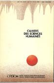  Cahiers ORSTOM sér. Sci. hum., vol. 24, n° 3 (1988)