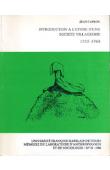  CAPRON Jean - Introduction à l'étude d'une société villageoise. 1955-1968