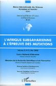  Revue Internationale des Sciences Humaines et Sociales - 02   L'Afrique subsaharienne à l'épreuve des mutations