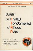  Bulletin de l'IFAN - Série B - Tome 39 - n°4 - Octobre 1977