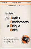  Bulletin de l'IFAN - Série B - Tome 37 - n°4 - Octobre 1975 
