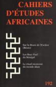  Cahiers d'études africaines - 192 - Varia
