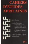  Cahiers d'études africaines - 191