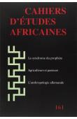 Cahiers d'études africaines - 161 - L'Africanisme en Allemagne hier et aujourd'hui / Le syndrome du prophète. Médecines africaines et précarités identitaires, etc..