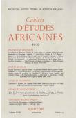 Cahiers d'études africaines - 069/070 - Politique et politiques