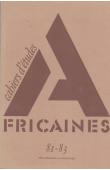  Cahiers d'études africaines - 081/082/083 - Villes africaines au microscope