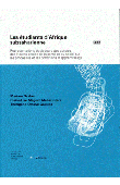 GRABER Myriam, MEGARD MUTEZINTARE Claire-Lise, GAKUBA Théogène-Octave - Les étudiants d'Afrique subsaharienne. Représentations et discours des acteurs des Hautes écoles de la santé et du social sur les processus et les conditions d'apprentissage
