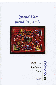  Cahiers de Littérature orale, n° 67-68 / Quand l'art prend la parole