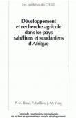 Développement et recherche agricole dans les pays sahéliens et soudaniens d'Afrique