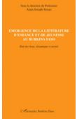  SISSAO Alain joseph (sous la direction de) - Emergence de la littérature d'enfance et de jeunesse au Burkina Faso. Etats des lieux, dynamique et avenir