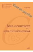  Cahiers de la recherche sur l'éducation et les savoirs, n°12 - École, alphabétisation et lutte contre l'illettrisme