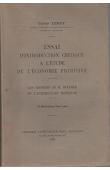  LEROY Olivier - Essai d'introduction critique à l'étude de l'économie primitive: les théories de K. Buecher et l'ethnologie moderne