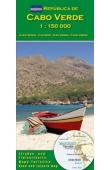 Cabo Verde, carte routière et touristique au  1:150.000 e
