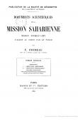  FOUREAU Fernand - Documents scientifiques de la Mission saharienne. Mission Foureau - Lamy