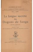  LEIRIS Michel - La langue secrète des Dogons de Sanga