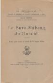  TRENGA Georges - Le Bura-Mabang du Ouadaï. Notes pour servir à l'étude de la langue Maba