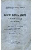  ANDRE Théodore - Le droit privé des Sénéfo du Kénédougou (Cercle de Sikasso)