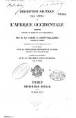  BOUËT-WILLAUMEZ Louis-Edouard (Comte) -  Description nautique des côtes de l'Afrique occidentale comprises entre le Sénégal et l'Équateur + Appendice descriptif entre l'Equator et le Cap de bonne-Esperance + Appendice descriptif