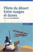 Pilote du désert entre nuages et dunes