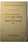  GALLAIS Jean - Dans la grande banlieue de Dakar : Les villages lébous de la presqu'île du Cap Vert