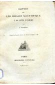 EYSSERIC Joseph - Rapport sur une mission scientifique à la Côte d'Ivoire. Exploration du Bandama