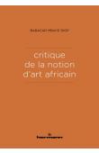  DIOP Babacar Mbaye - Critique de la notion d'art africain