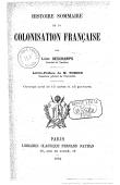  DESCHAMPS Léon - Histoire sommaire de la colonisation française