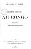  JEANNEST Charles - Quatre années au Congo
