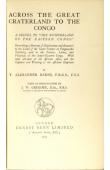  BARNS T. Alexander - Across the Great Craterland to the Congo