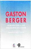  DIAGNE Souleymane Bachir (sous la direction de) - Gaston Berger. Introduction à une philosophie de l'avenir 