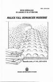  Revue Sénégalaise de Langues et de Littérature, n° 8-9, DIANE Alioune-Badara (coordinateur) - Malick Fall romancier moderne