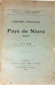  ADAM G. - Légendes historiques du pays de Nioro (Sahel)