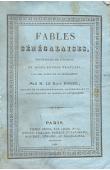  ROGER (Mr. le Baron) - Fables sénégalaises recueillies de l'ouolof et mises en vers français avec des notes déstinées à faire connaître la Sénégambie, son climat, ses principales productions, la civilisation et les moeurs des habitans