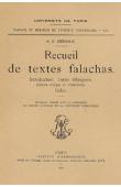  AESCOLY Aaron Zéeb - Recueil de textes Falachas. Introduction. Textes éthiopiens (édition critique et traduction). Index