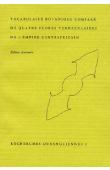  DAMPIERRE Eric de, (éditeur) - Vocabulaire botanique comparé de quatre flores vernaculaires de l'Empire centrafricain